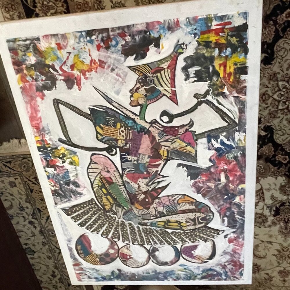 Original Mixed Media Painting – Dakar, Senegal